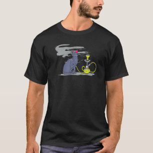 Camiseta Gato dueño de un gato fumando shisha aficionado al