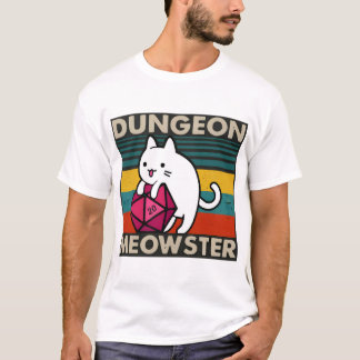 Camiseta Gato Dungeon Meowster Vintage (2)