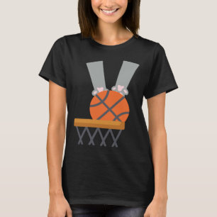 Camiseta Gato Dunk gato haciendo una volcada de baloncesto