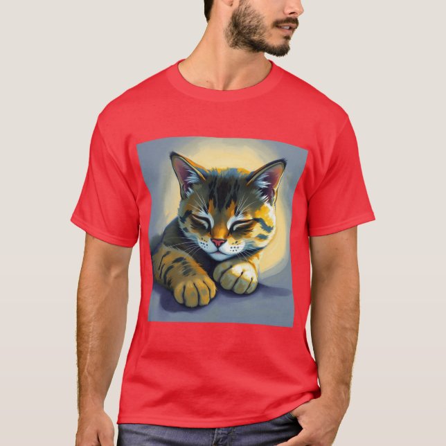 Camiseta Gato durmiendo (Anverso)