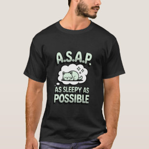 Camiseta Gato durmiendo ASAP Tan somnoliento como sea posib