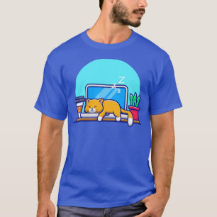 Camiseta Gato durmiendo en un Personalizado portátil