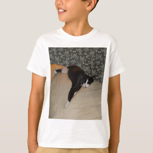 Camiseta Gato durmiendo encima de sofá niños sin tacaños ca