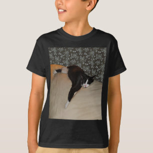 Camiseta Gato durmiendo encima de sofá niños sin tacaños ca