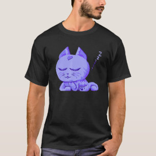 Camiseta Gato Durmiendo Kitten de Pixel de 8 bits Lindo Jug