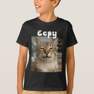 Camiseta Gato Eepy Tonto Dormilón Meme Divertido de Gato
