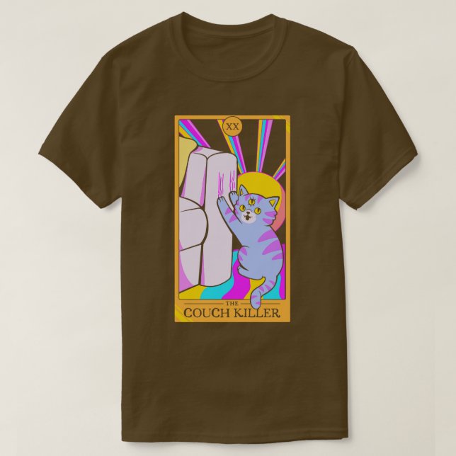 Camiseta Gato El asesino del sofá de Tobe Fonseca (Diseño del anverso)