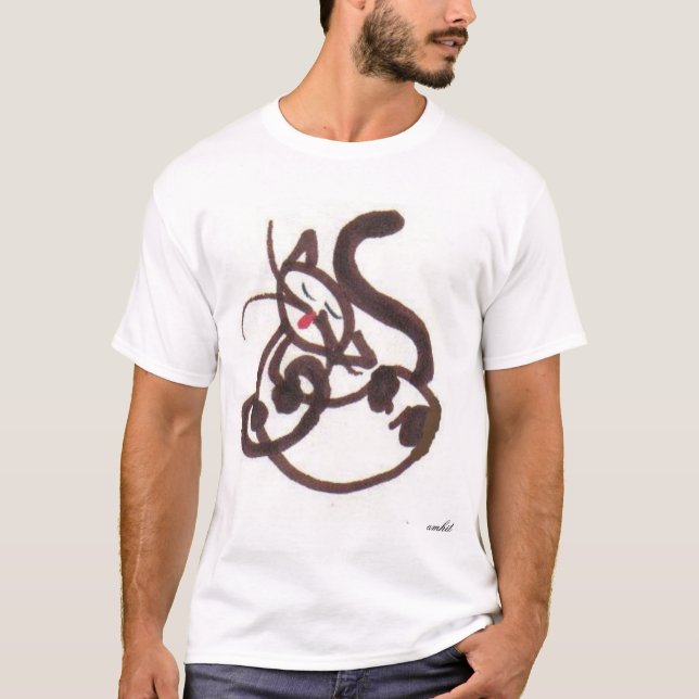 Camiseta Gato el dormir (Anverso)
