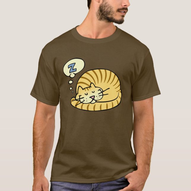 Camiseta Gato el dormir (Anverso)