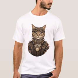 Camiseta Gato Elegante Steampunk - Gato Caballero Victorian