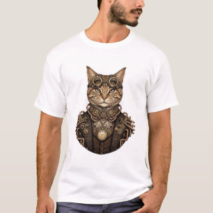 Camiseta Gato Elegante Steampunk - Gato Caballero Victorian