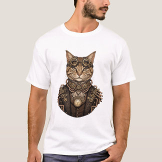 Camiseta Gato Elegante Steampunk - Gato Caballero Victorian