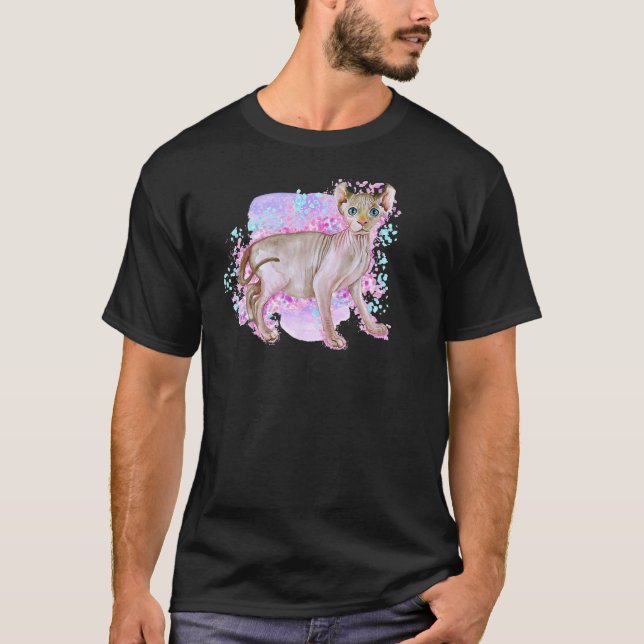 Camiseta Gato Elfo Esfinge (Anverso)
