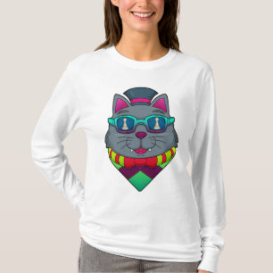 Camiseta Gato en ajedrez con peón de ajedrez