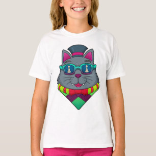 Camiseta Gato en ajedrez con peón de ajedrez