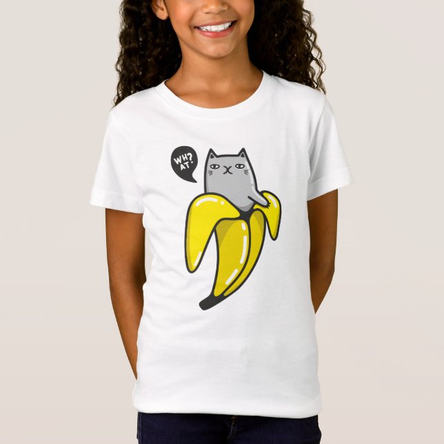 Camiseta Gato en banana (Anverso)