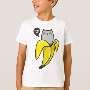 Camiseta Gato en banana