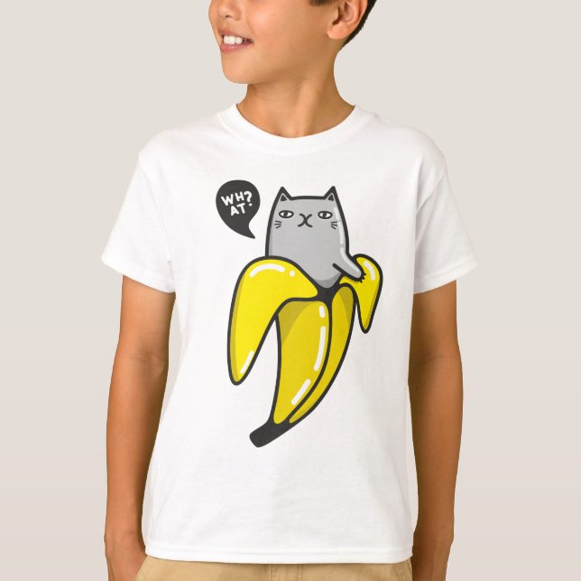 Camiseta Gato en banana (Anverso)