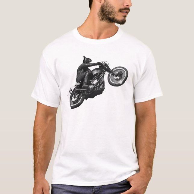 Camiseta Gato en bicicleta (Anverso)
