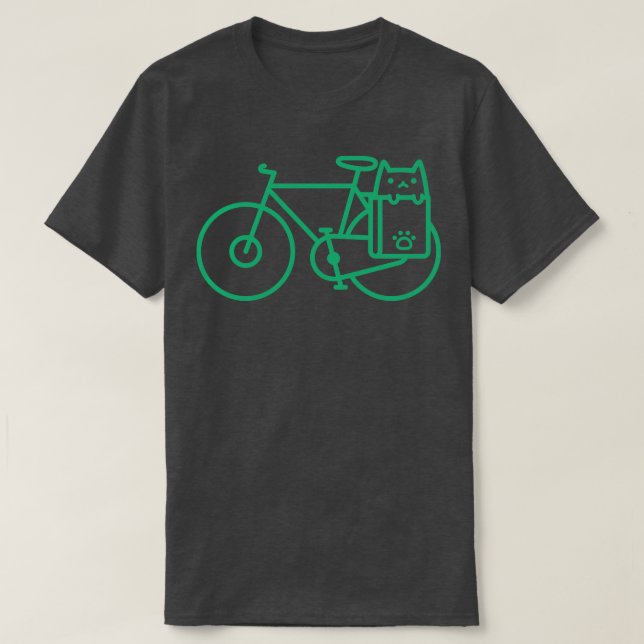 Camiseta Gato en bicicleta (Diseño del anverso)