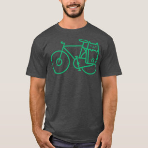 Camiseta Gato en bicicleta