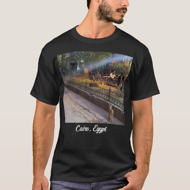 Camiseta Gato en El Cairo, Egipto (Anverso)