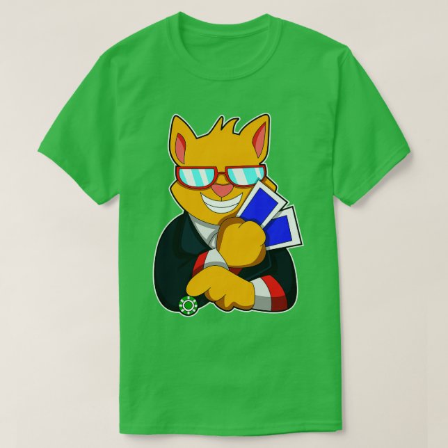 Camiseta Gato en el chip ds (Diseño del anverso)