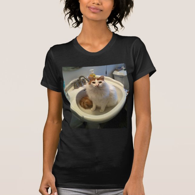 Camiseta Gato en el fregadero (Anverso)