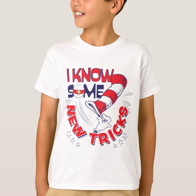 Camiseta Gato en el Gorra conozco algunos trucos nuevos (Anverso)