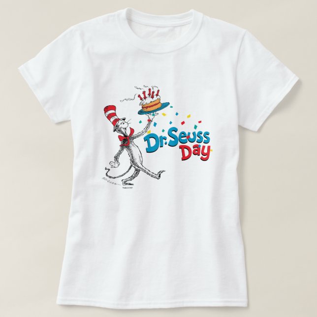 Camiseta Gato en el Gorra | Día del Dr. Seuss (Diseño del anverso)