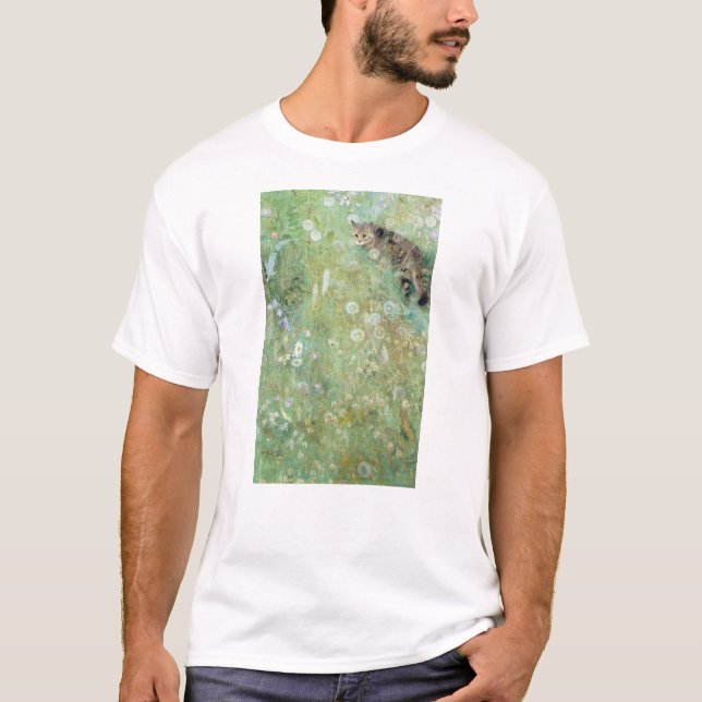 Camiseta Gato en el prado del verano, Bruno Liljefors (Anverso)