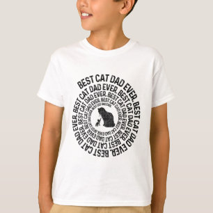 Camiseta Gato en espiral Papá - Mejor papá Daddy Ever en es