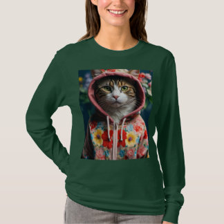 Camiseta Gato en flor: Las crónicas de la hoodie