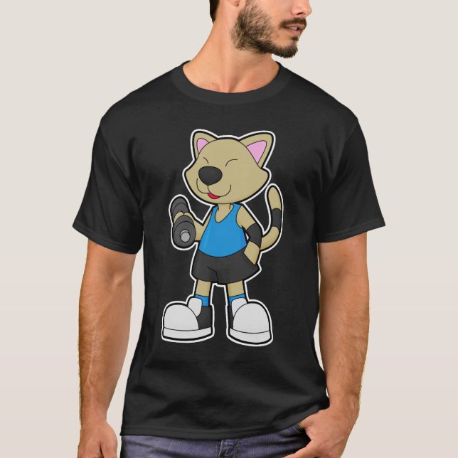 Camiseta Gato en forma con timbre (Anverso)