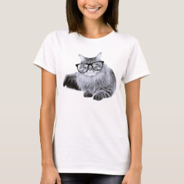 Camiseta Gato en gafas