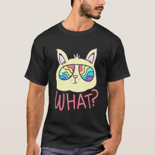 Camiseta Gato En Gafas De Sol Arcoiris