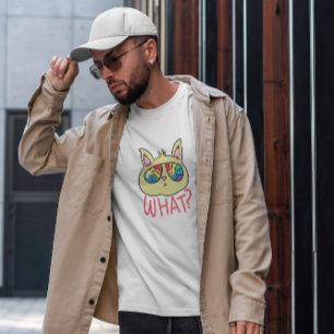 Camiseta Gato En Gafas De Sol Arcoiris