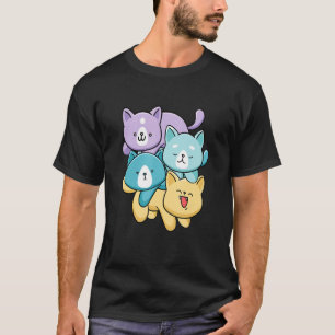 Camiseta Gato En Gato Con Gato Juntos Gatos Cats Tee Shirt