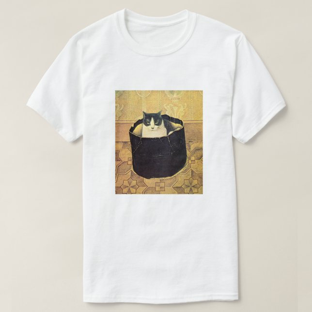 Camiseta Gato en Hatbox, Solomon Meijer (Diseño del anverso)