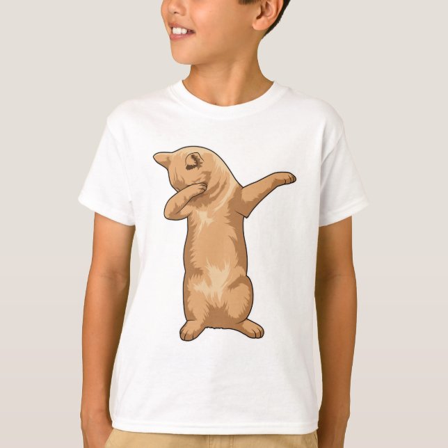 Camiseta Gato en Hip Hop Dance Dab (Anverso)
