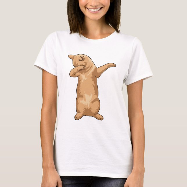 Camiseta Gato en Hip Hop Dance Dab (Anverso)