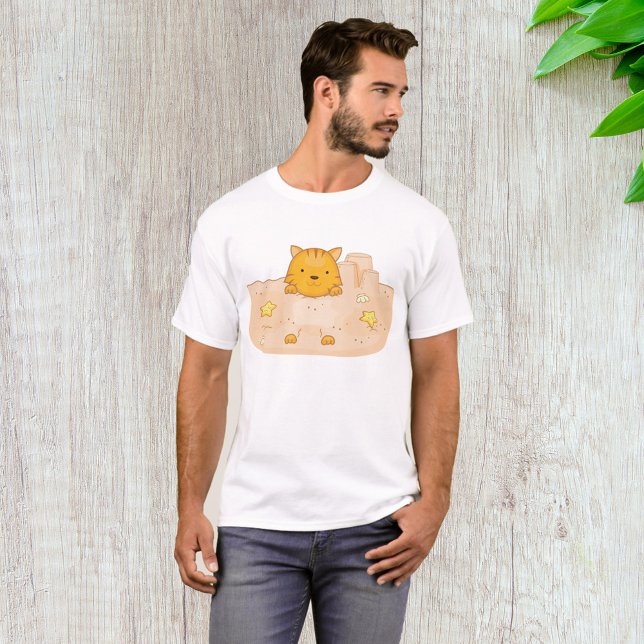 Camiseta Gato En La Arena (Subido por el creador)