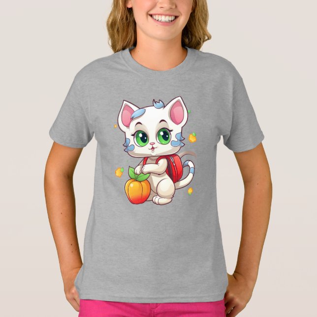 Camiseta Gato En La Escuela-85241 (Anverso)