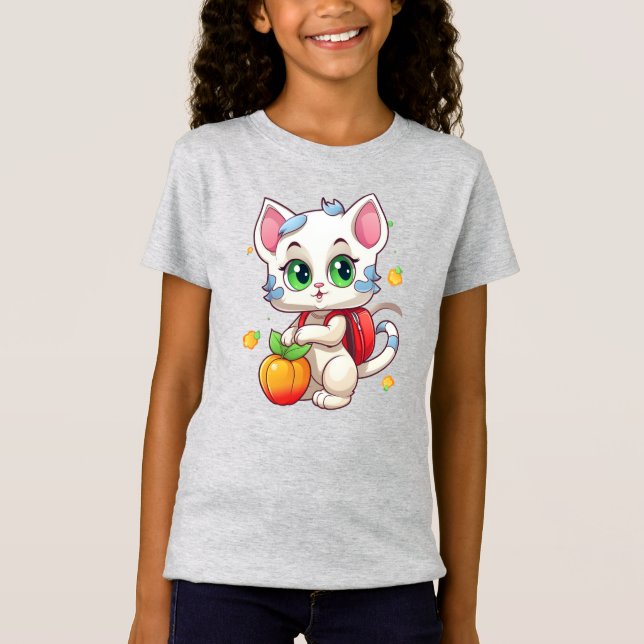 Camiseta Gato En La Escuela-85241 (Anverso)