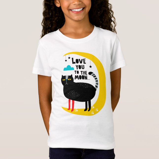 Camiseta Gato en la luna (Anverso)