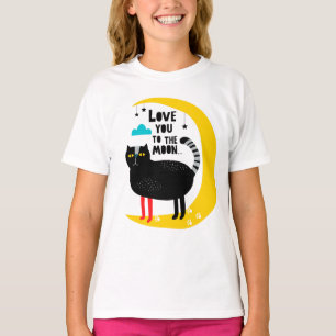 Camiseta Gato en la luna