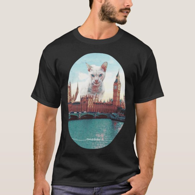 Camiseta Gato en Londres (Anverso)