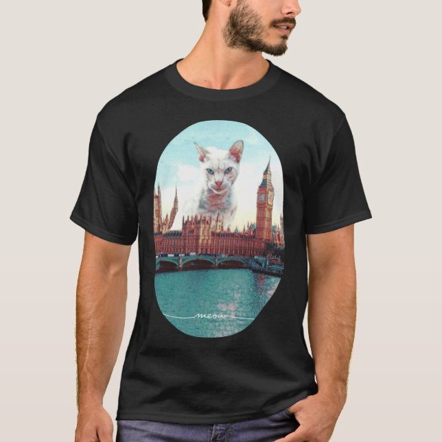 Camiseta Gato en Londres (Anverso)