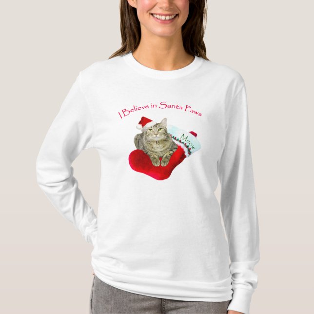 Camiseta Gato en Navidades (Anverso)