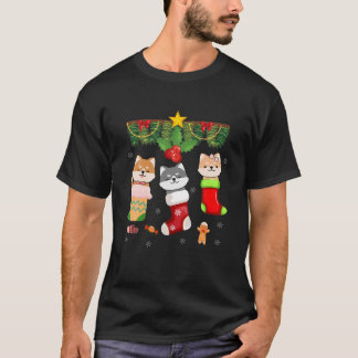 Camiseta Gato En Navidades De Papá Noel Pajamas Ilustra Fun